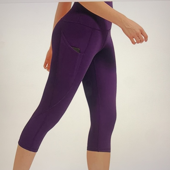 Tesla High Rise Purple Capri Leggings - Picture 8 of 8